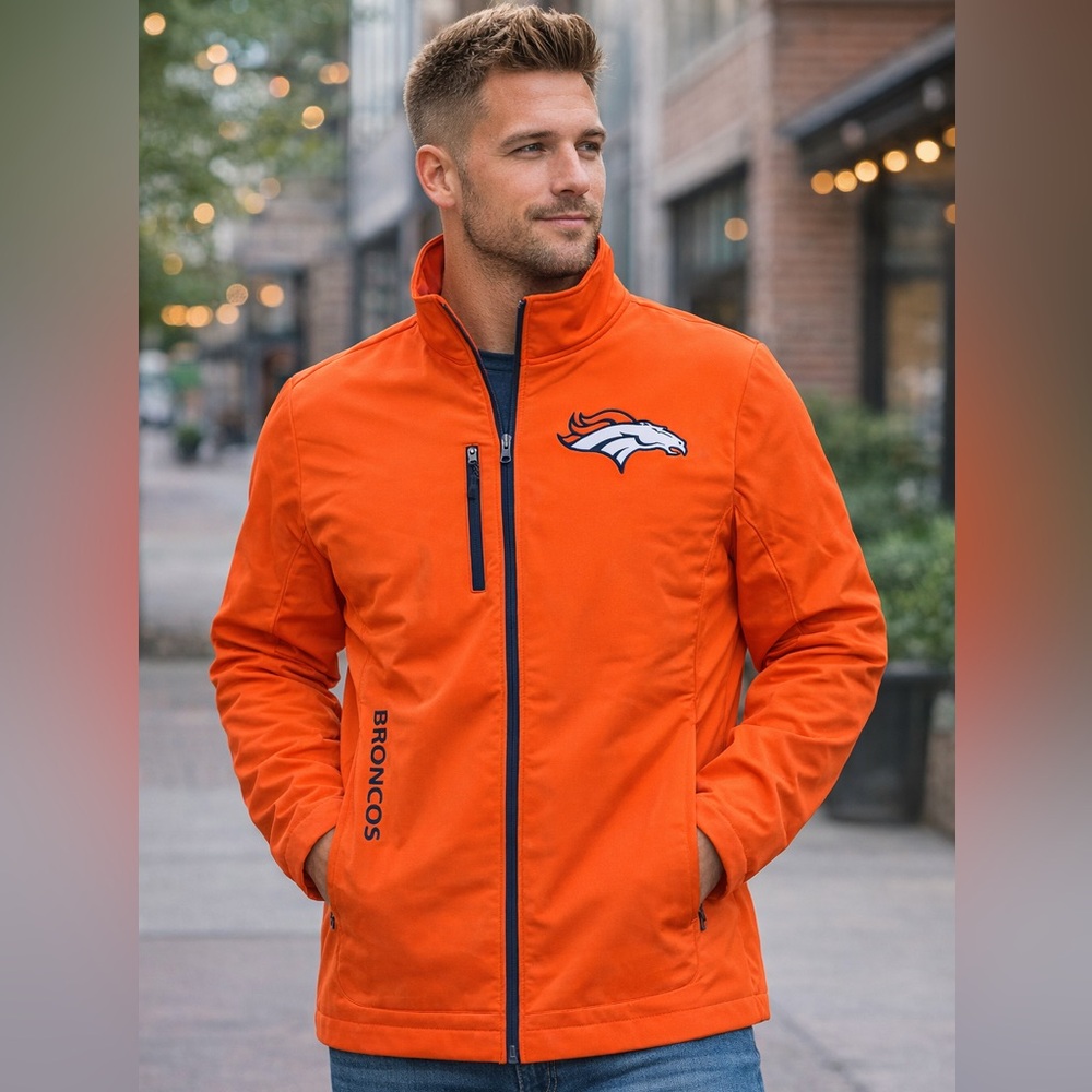 Men's Orange Broncos Jacket
